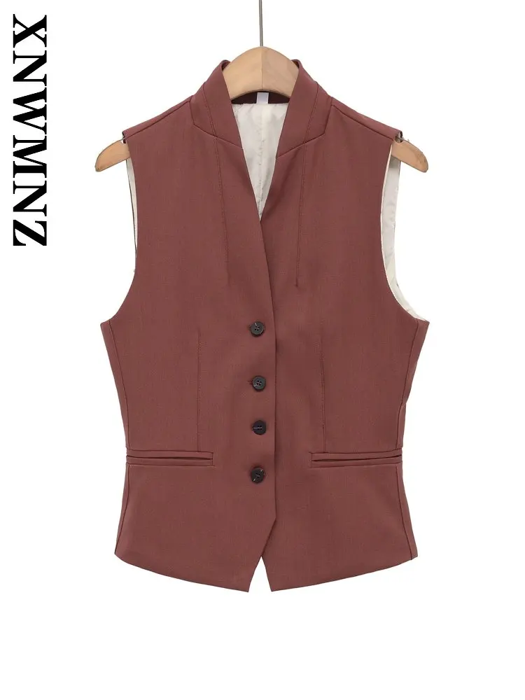 XNWMNZ 2026 Summer New Woman Versatile Casual Stand Collar Short Vest Vintage Fashion Woman's Sleeveless Simple Thin Slim Top
XNWMNZ 2026 Summer New Woman Versatile Casual Stand Collar Short Vest Vintage Fashion Woman's Sleeveless Simple Thin Slim Top