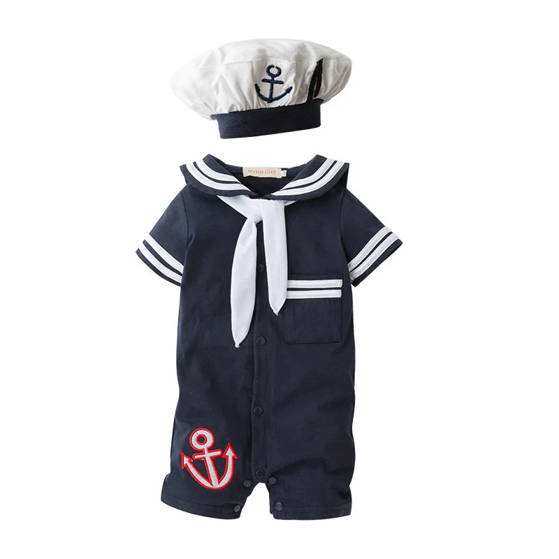 Infant Blue Navy Baby Boy Romper Summer Infant Sailor Style Short Sleeve Onesie with Hat & Bowtie, Newborn Boy Clothes Cotton
Infant Blue Navy Baby Boy Romper Summer Infant Sailor Style Short Sleeve Onesie with Hat & Bowtie, Newborn Boy Clothes Cotton