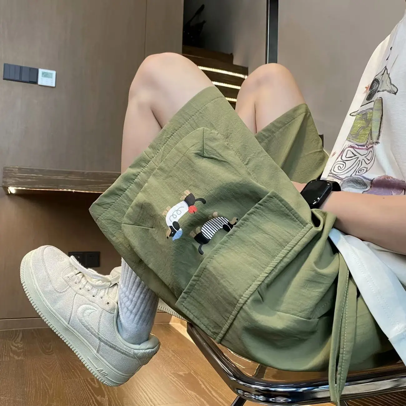 Blue Ice Silk Qui Dry Thin Men's Summer orts Sausage Dog Print Spor Utili Pants mid Waist Straight Leg Five Length
Blue Ice Silk Qui Dry Thin Men's Summer orts Sausage Dog Print Spor Utili Pants mid Waist Straight Leg Five Length