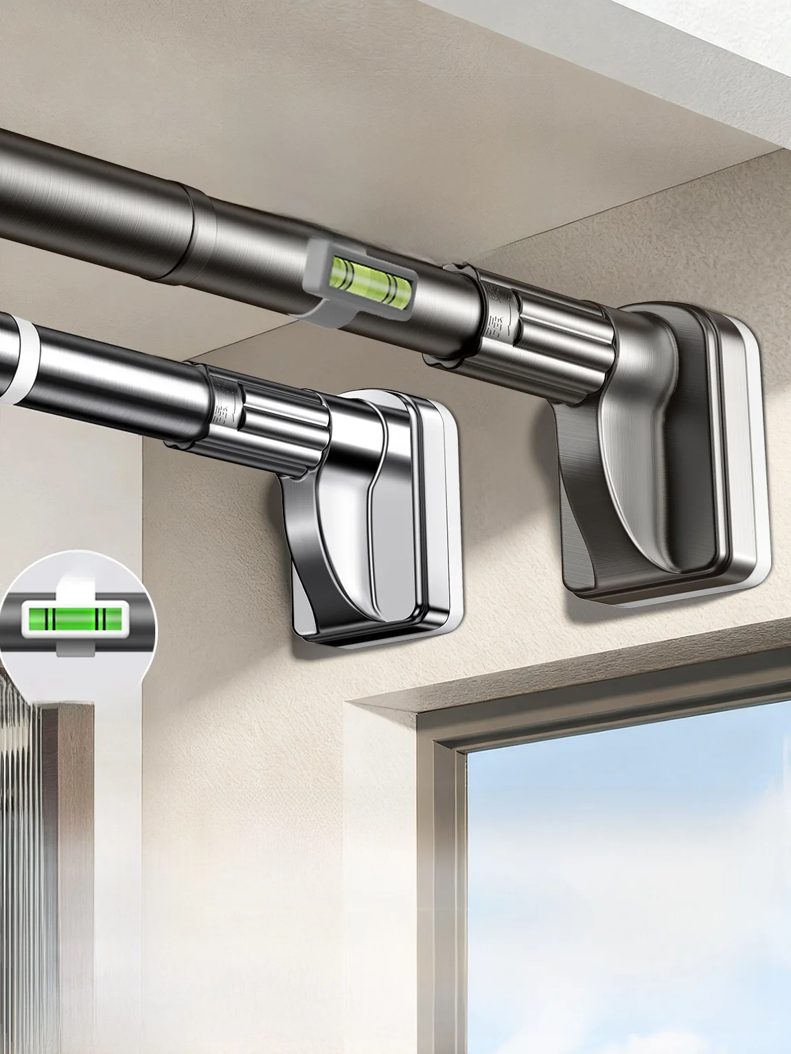 No-Drill Adjustable Clothes Drng Rods Balcony Fixed Clothes Drng Ra Curtain Rod Wardrobe Batoom Wall Hanging Rod
No-Drill Adjustable Clothes Drng Rods Balcony Fixed Clothes Drng Ra Curtain Rod Wardrobe Batoom Wall Hanging Rod