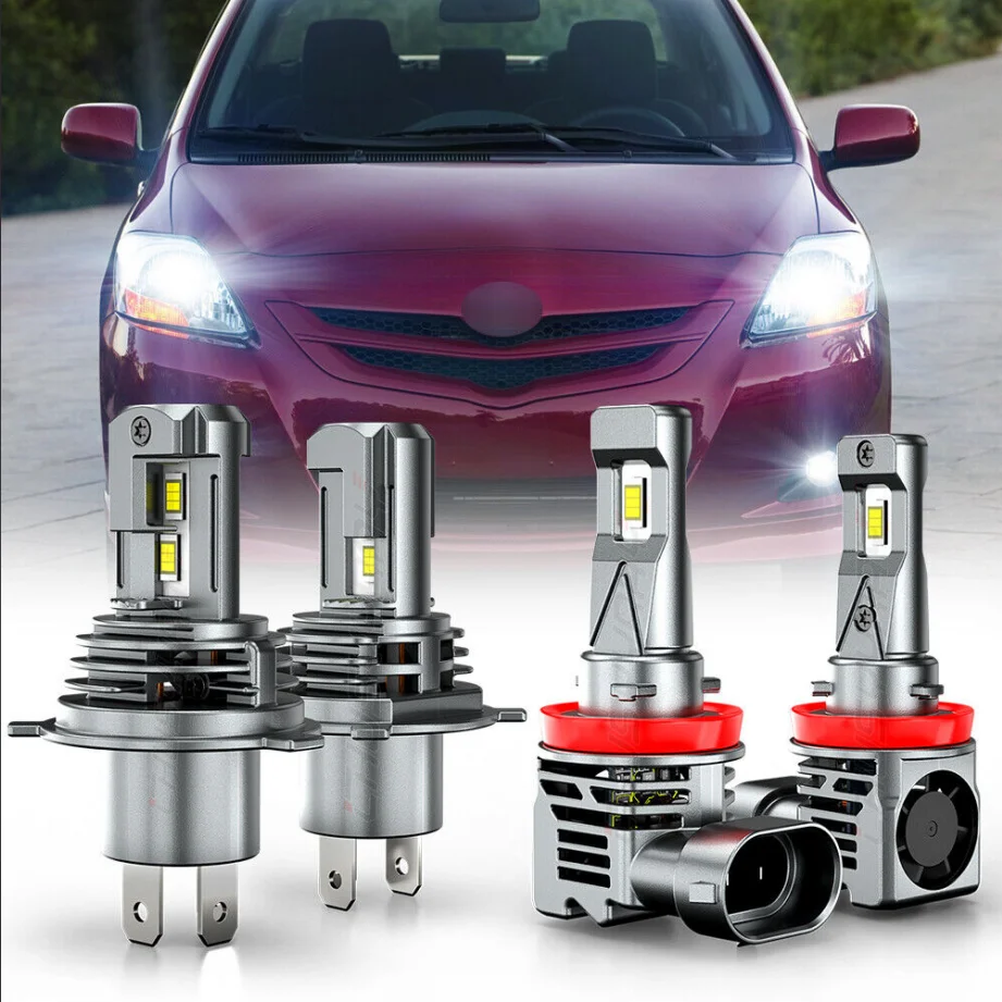 PCVBMLAUT Car lights FIT Toyota Yaris 4Dr Sedan 2007-2011-2019 LED Headlights Fog Light Bulbs White Car accsesories
PCVBMLAUT Car lights FIT Toyota Yaris 4Dr Sedan 2007-2011-2019 LED Headlights Fog Light Bulbs White Car accsesories