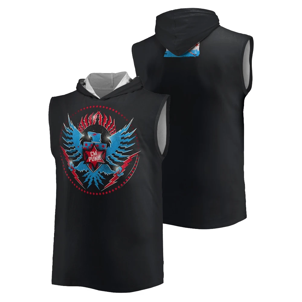 Men's Black CM Punk Official Seal Hooded Vest 3D Printed Pattern Personality Trend Summer Quick-dry Sports Casual Men's Tank Top
Men's Black CM Punk Official Seal Hooded Vest 3D Printed Pattern Personality Trend Summer Quick-dry Sports Casual Men's Tank Top