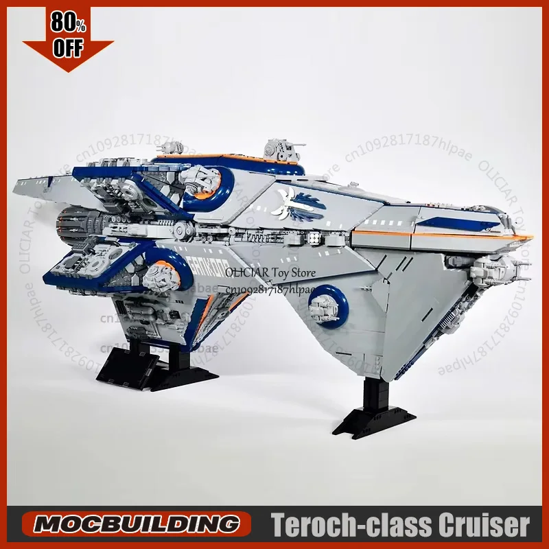 Космический фильм MOC UCS Teroch-class Cruiser Building Block Technology Кирпичи DIY Сборка Модель Коллекция Дисплей Игрушки Рождественские подарки
Космический фильм MOC UCS Teroch-class Cruiser Building Block Technology Кирпичи DIY Сборка Модель Коллекция Дисплей Игрушки Рождественские подарки