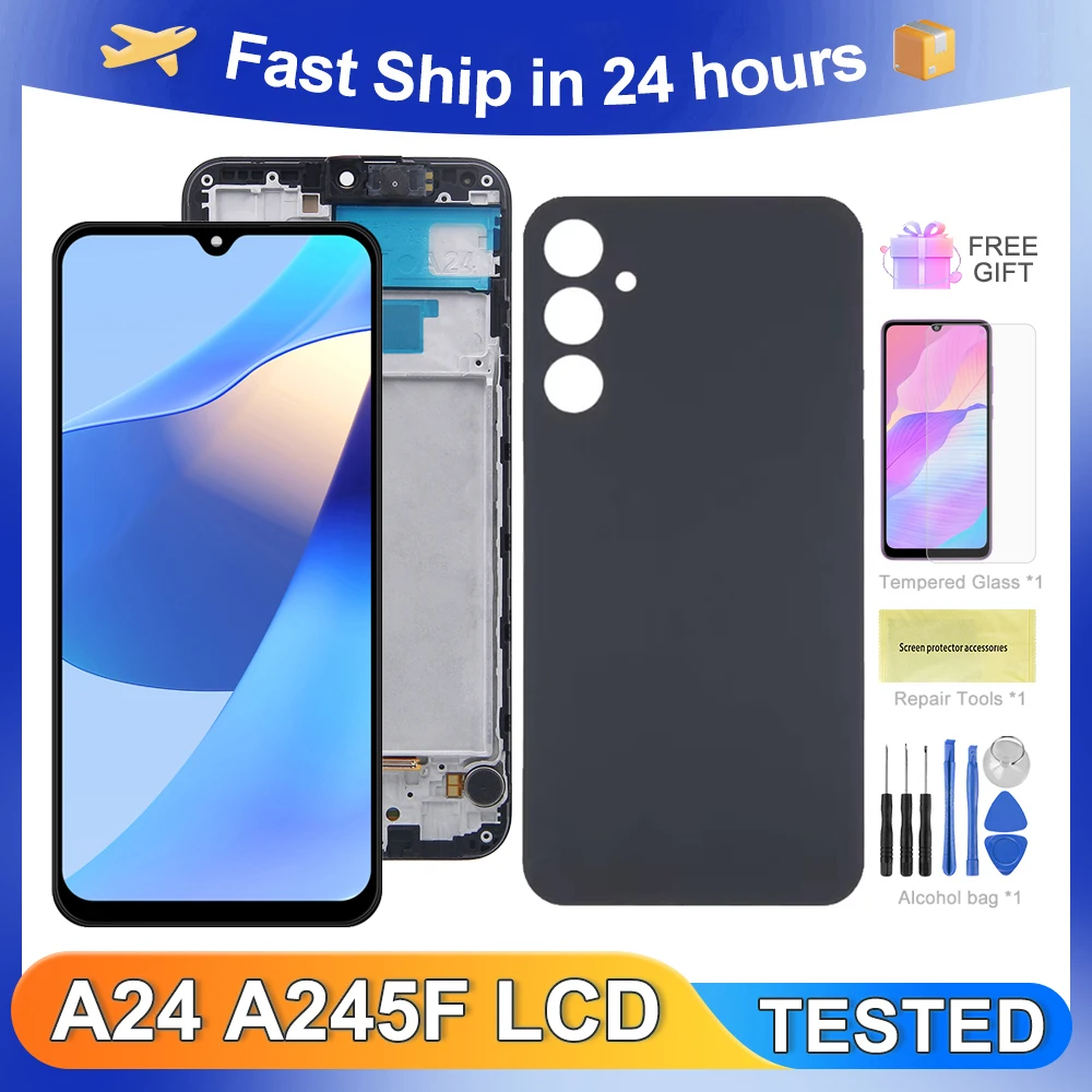 A24 4G 6,5 ''для Samsung протестировано для A24 A245 A245F A245M A245N ЖК-дисплей с дигитайзером сенсорного экрана в сборе Замена
A24 4G 6,5 ''для Samsung протестировано для A24 A245 A245F A245M A245N ЖК-дисплей с дигитайзером сенсорного экрана в сборе Замена
