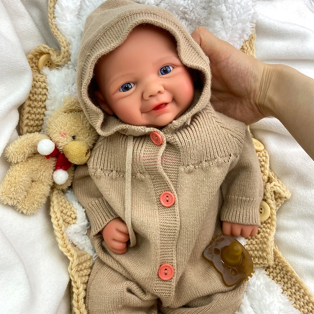 Adorable 43cm Soft Touch Boy/Girl Silicone Reborn Baby Lifelike Visible Veins Newborn Doll for Nursing Schools & Training Toy
Adorable 43cm Soft Touch Boy/Girl Silicone Reborn Baby Lifelike Visible Veins Newborn Doll for Nursing Schools & Training Toy