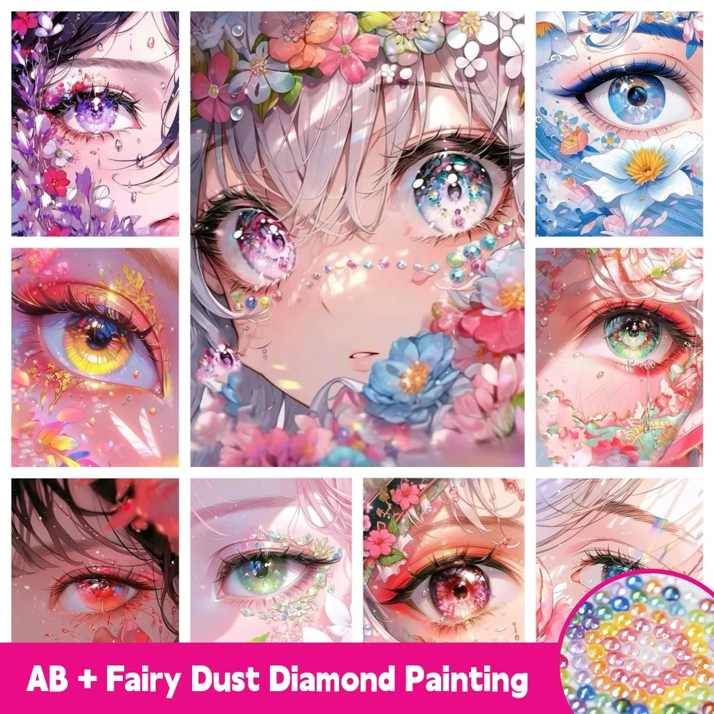 AB Fairy Dust 5D Diamond Painting Cartoon Girl Colorful Eye Flower DIY Full Square Round Drill Mosaic Embroidery Handmade Decor
AB Fairy Dust 5D Diamond Painting Cartoon Girl Colorful Eye Flower DIY Full Square Round Drill Mosaic Embroidery Handmade Decor