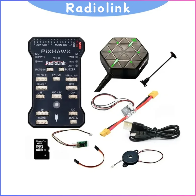 Radiolink Pixhawk PIX 2.4.8 APM 32 Bit Flight Controller FC with GPS M8N SE100 for RC Drone Quadcopter/6-8 Axis Multirotor
Radiolink Pixhawk PIX 2.4.8 APM 32 Bit Flight Controller FC with GPS M8N SE100 for RC Drone Quadcopter/6-8 Axis Multirotor
