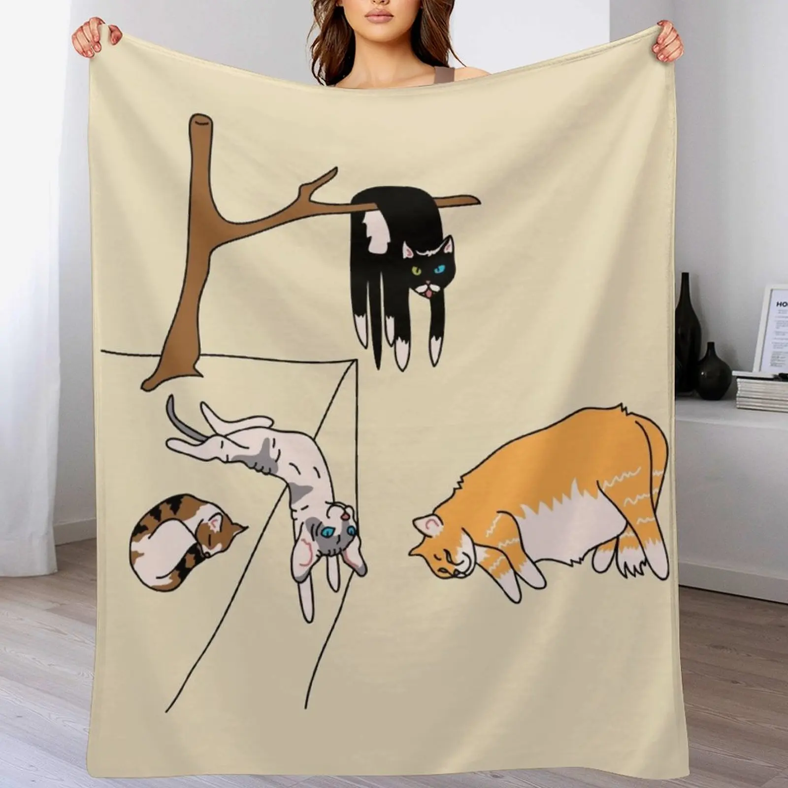 Dal-'s cats Throw Blanket Nap Luxury Designer bed plaid Moving Blankets
Dal-'s cats Throw Blanket Nap Luxury Designer bed plaid Moving Blankets