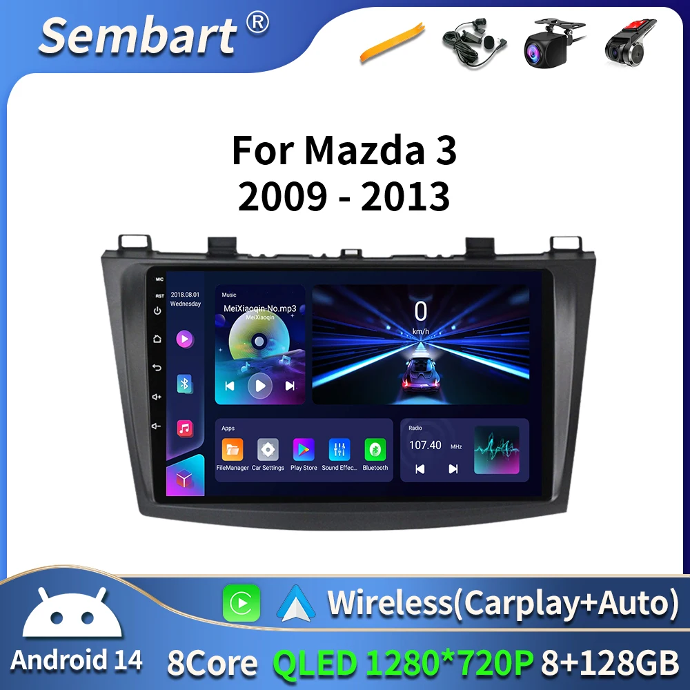 Car Radio Android 16 For Mazda 3 II For Mazda3 BL 2009 - 2013 Multimedia Player Navigation GPS 4G WIFI Touch Screen dvd 2 din
Car Radio Android 16 For Mazda 3 II For Mazda3 BL 2009 - 2013 Multimedia Player Navigation GPS 4G WIFI Touch Screen dvd 2 din