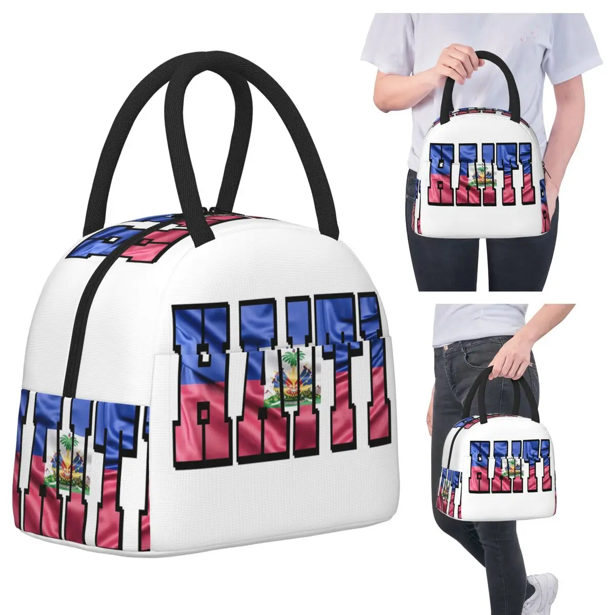 Haiti Country Flag Typography Insulated Lunch Bag for Kids School Cooler Thermal Food Box Tote Portable Lunch Boxes Container
Haiti Country Flag Typography Insulated Lunch Bag for Kids School Cooler Thermal Food Box Tote Portable Lunch Boxes Container