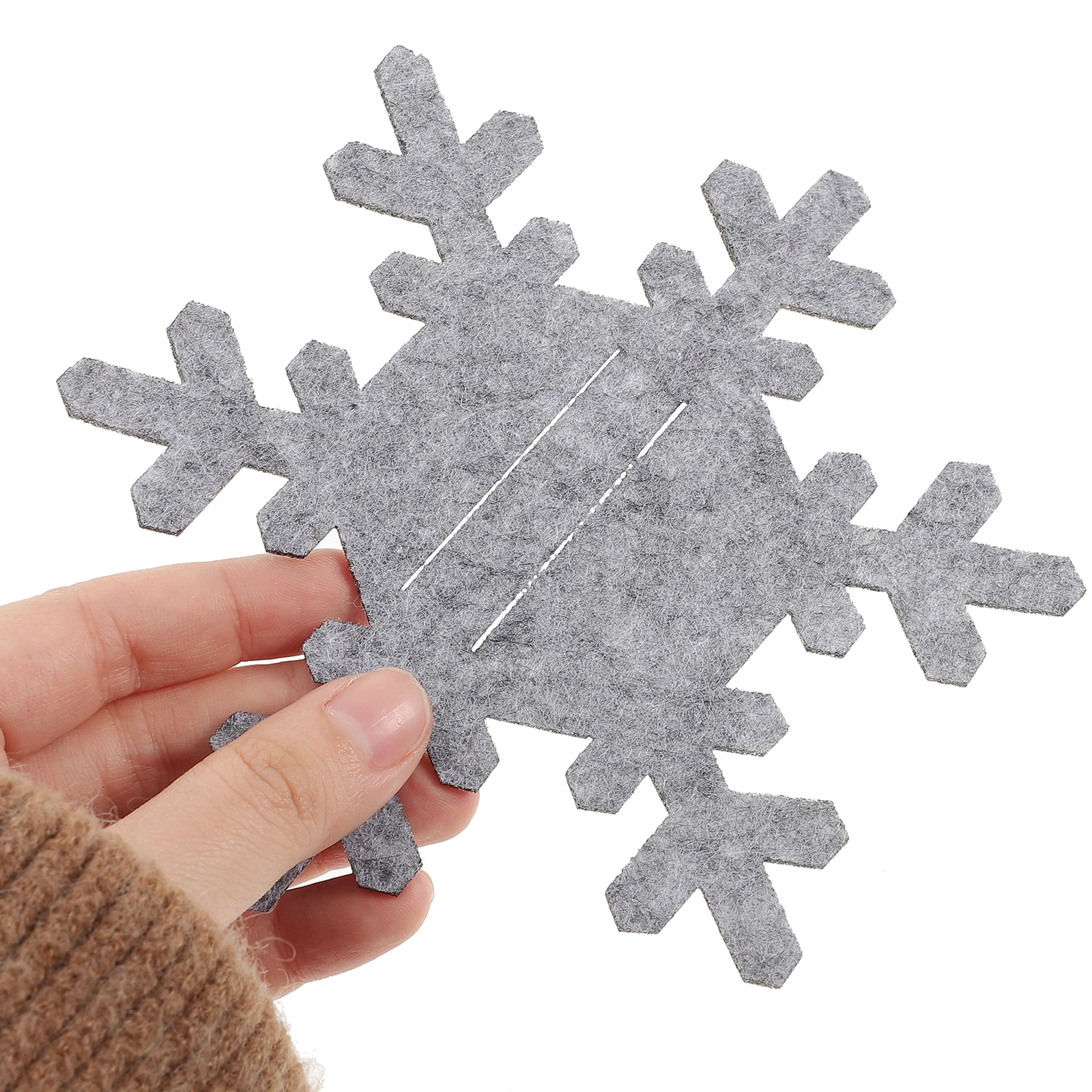 12 Pcs Snowflake Christmas Decoration Grey Placemats Heat Resistant Cup Mats Table Mats for Home Restaurant Use
12 Pcs Snowflake Christmas Decoration Grey Placemats Heat Resistant Cup Mats Table Mats for Home Restaurant Use