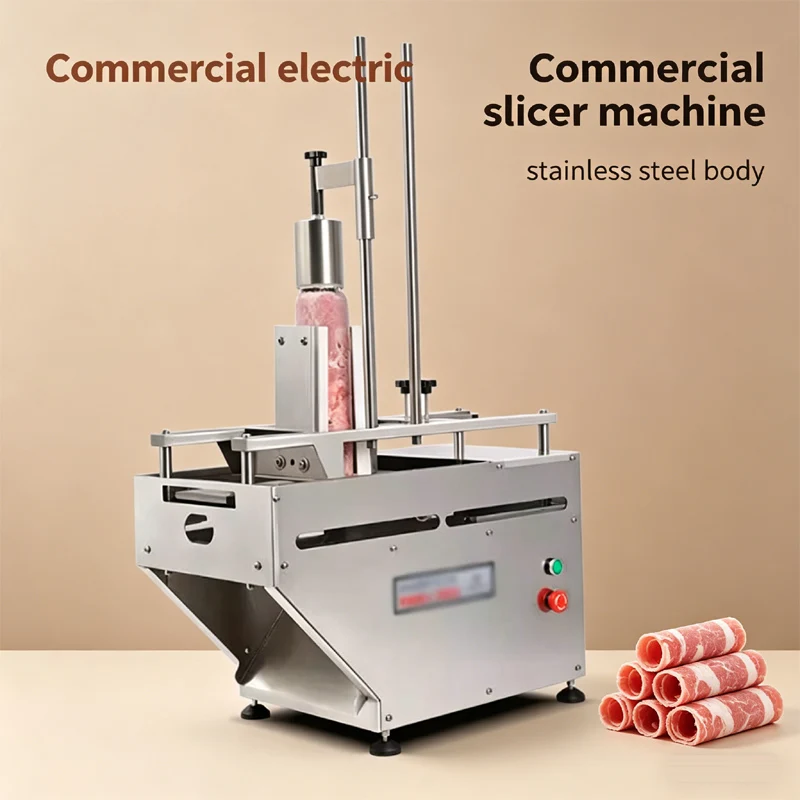 Commercial Electric Food Slicer Lamb Beef Slicer Freezing Meat Cutting Machine Mutton Rolls Cutter Adjustable Thickness
Commercial Electric Food Slicer Lamb Beef Slicer Freezing Meat Cutting Machine Mutton Rolls Cutter Adjustable Thickness