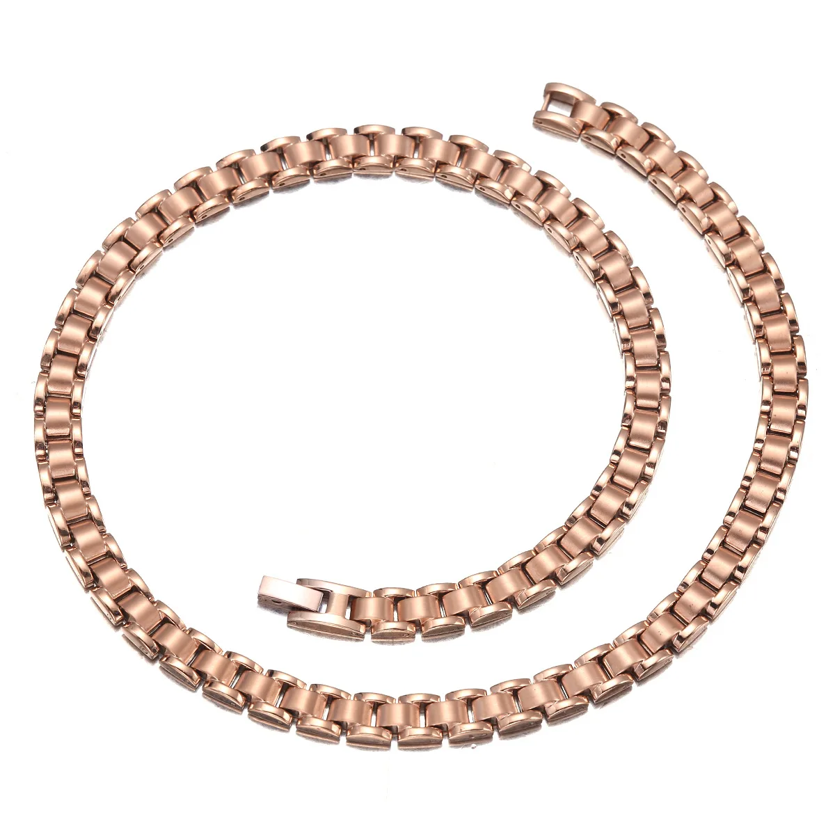 8mm Matte Rose Gold Magnetic Necklace for Men, Energy Boost for Office & Gym Wear
8mm Matte Rose Gold Magnetic Necklace for Men, Energy Boost for Office & Gym Wear