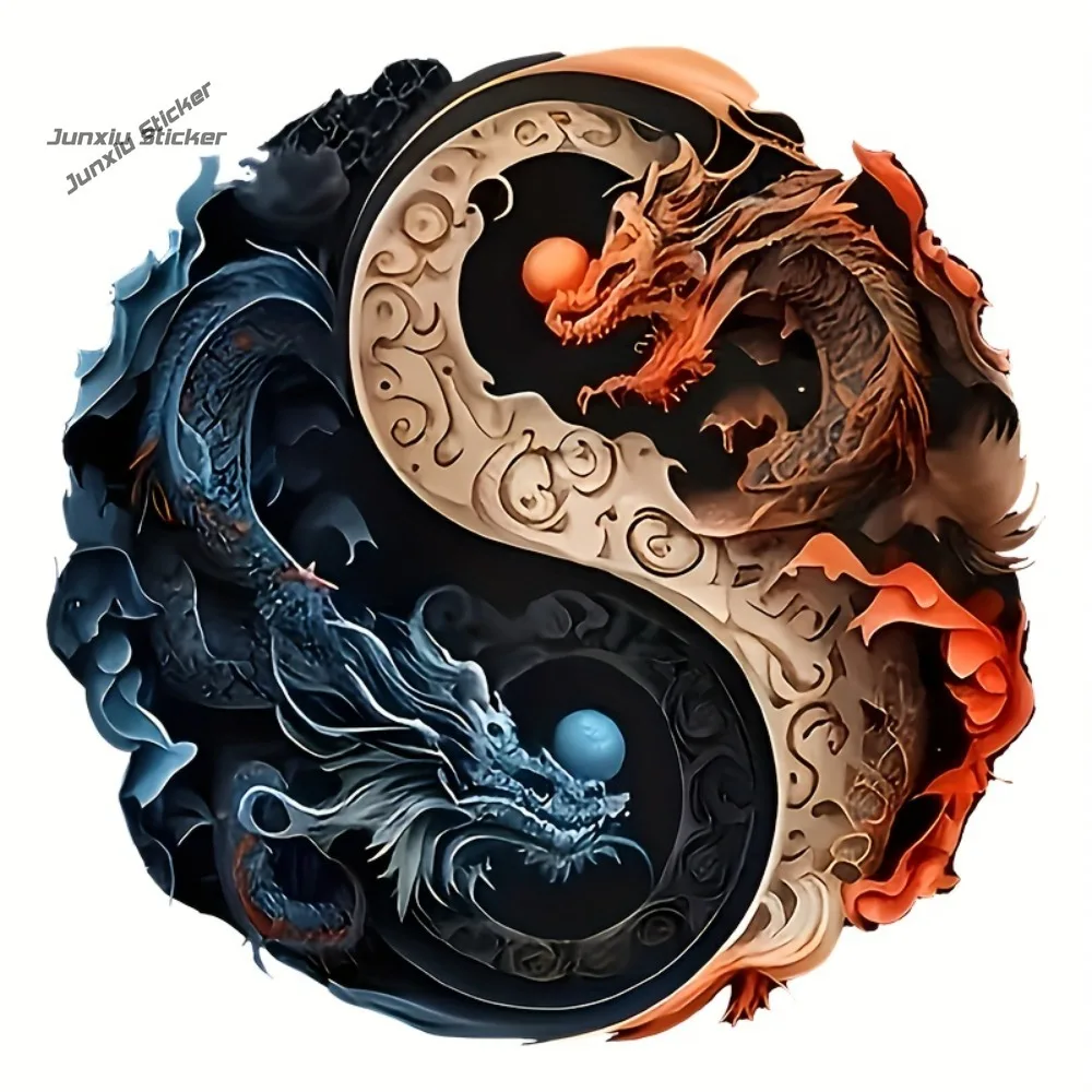 Stickers - Yin-Yang Dragon Design with Blue Camper Yacht Occlusion Exterior Decor Vinyl Self-adhesive PVC Decal
Stickers - Yin-Yang Dragon Design with Blue Camper Yacht Occlusion Exterior Decor Vinyl Self-adhesive PVC Decal