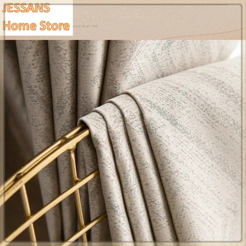 Modern Light Luxury Fully Insulated Blackout Curtain Simple Sunscreen Bedroom Bay Window Curtains Soundproof Study Drapes Decor
Modern Light Luxury Fully Insulated Blackout Curtain Simple Sunscreen Bedroom Bay Window Curtains Soundproof Study Drapes Decor