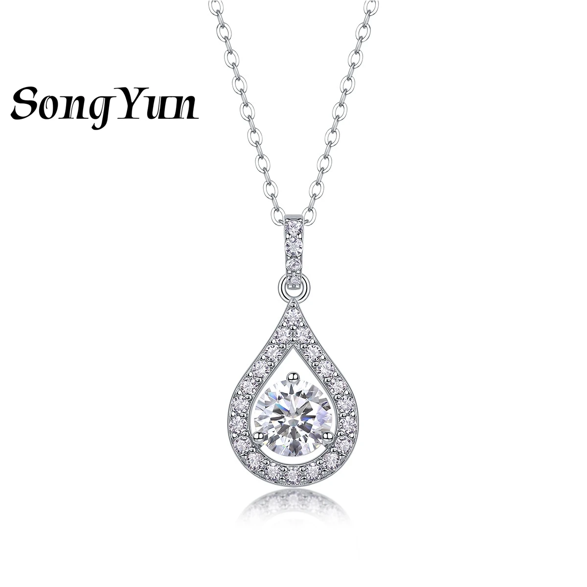 SONGYUN Brand Jewelry 925 Sterling Silver Necklace Moissanite Diamond Halo Statement Ladies 18K Gold Plated SYT Patent Pendant
SONGYUN Brand Jewelry 925 Sterling Silver Necklace Moissanite Diamond Halo Statement Ladies 18K Gold Plated SYT Patent Pendant