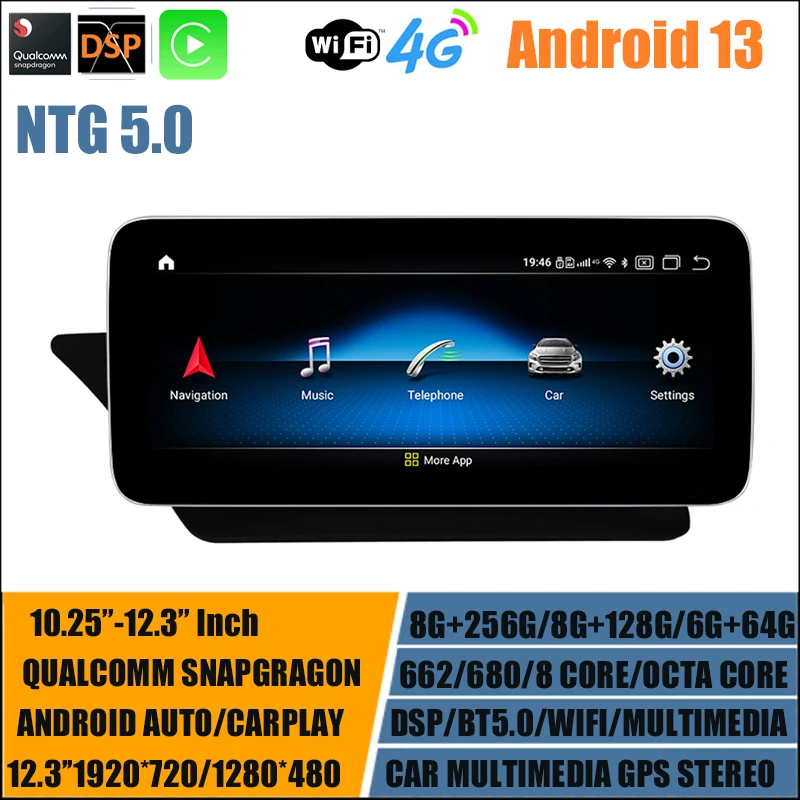 8-ядерный 12,3 "/10,25" Android 13 Carplay GPS-плеер DSP для Mercedes Benz E-Class C207 2015 2016 NTG 5.0 Snapdragon BT WIFI 4G
8-ядерный 12,3 "/10,25" Android 13 Carplay GPS-плеер DSP для Mercedes Benz E-Class C207 2015 2016 NTG 5.0 Snapdragon BT WIFI 4G