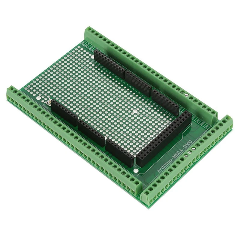 Двухсторонняя печатная плата для Mega 2560 R3, винтовая Клеммная колодка, защитная плата, расширяющаяся плата
Двухсторонняя печатная плата для Mega 2560 R3, винтовая Клеммная колодка, защитная плата, расширяющаяся плата