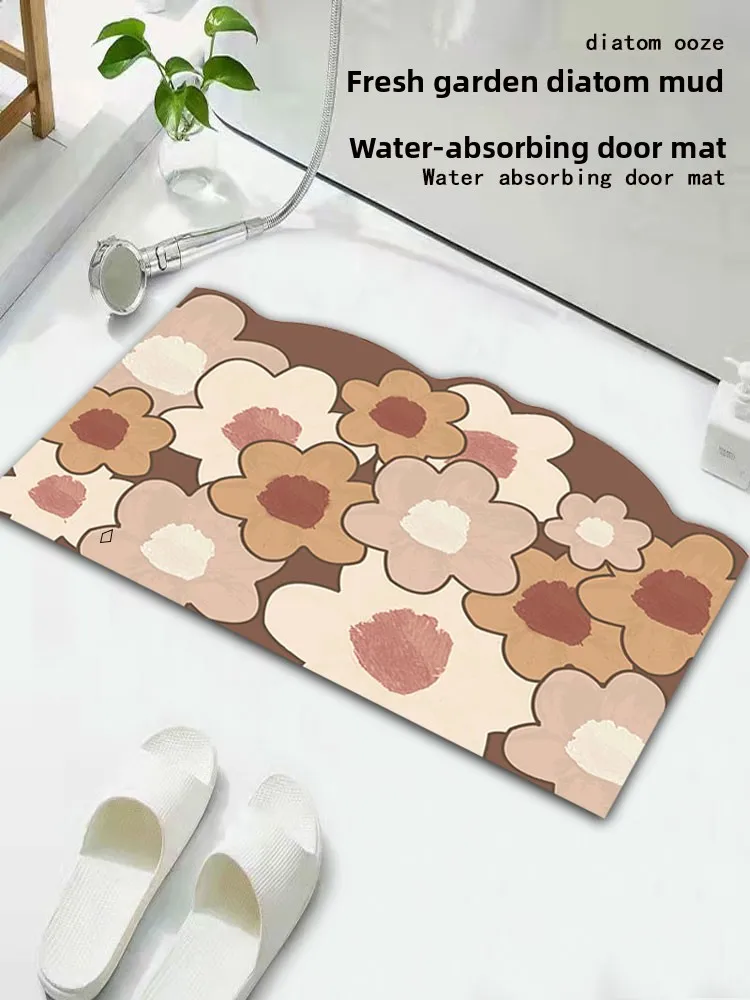 Противоскользящий силиконовый коврик для ванной комнаты с цветочным узором в форме облака, для домашнего использования, кухонный напольный коврик, влаговпитывающий, водонепроницаемый, придверный коврик
Противоскользящий силиконовый коврик для ванной комнаты с цветочным узором в форме облака, для домашнего использования, кухонный напольный коврик, влаговпитывающий, водонепроницаемый, придверный коврик