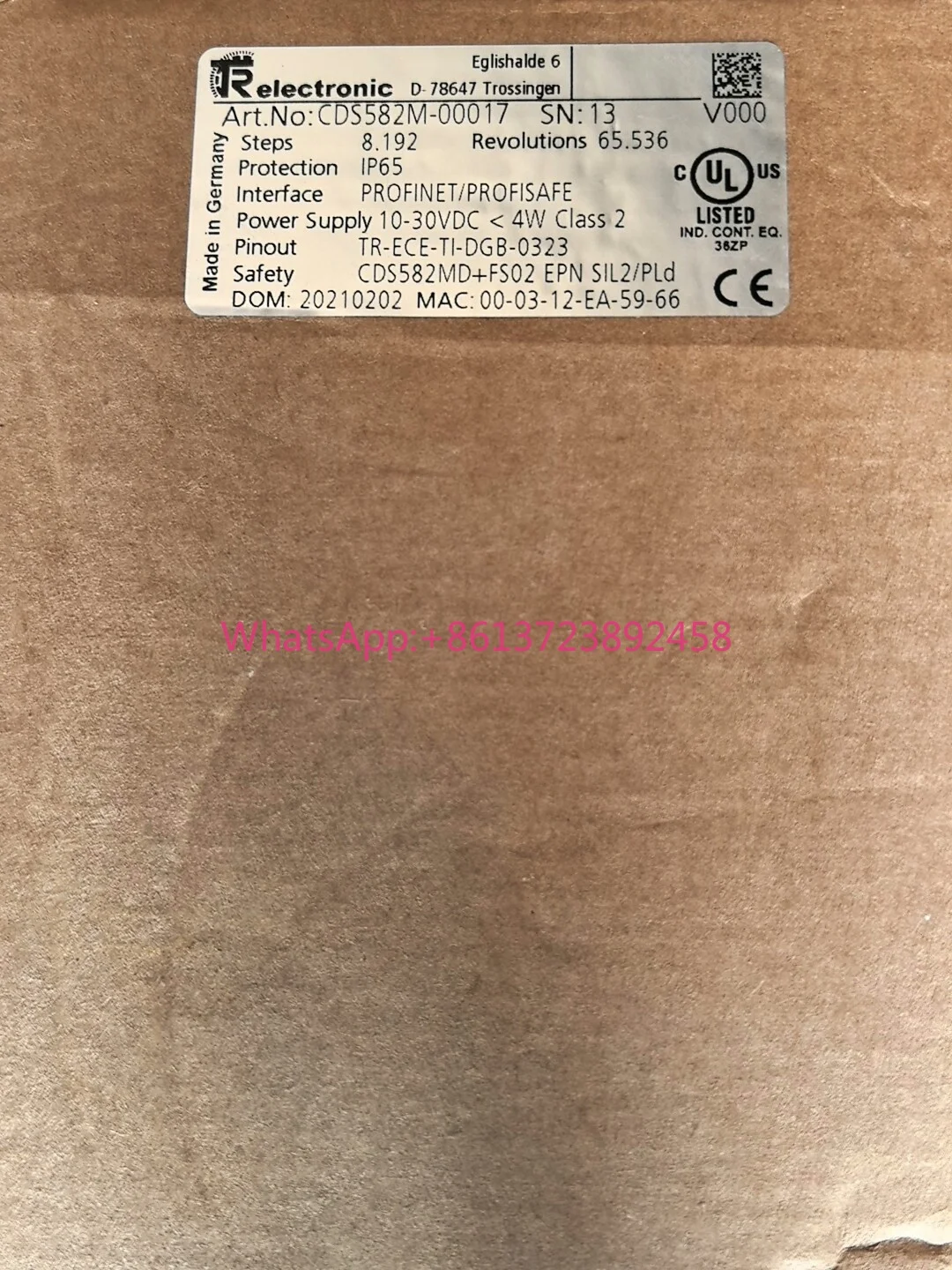 New original TR Deere CDS582M-00017 encoder, new engineering, high quality
New original TR Deere CDS582M-00017 encoder, new engineering, high quality