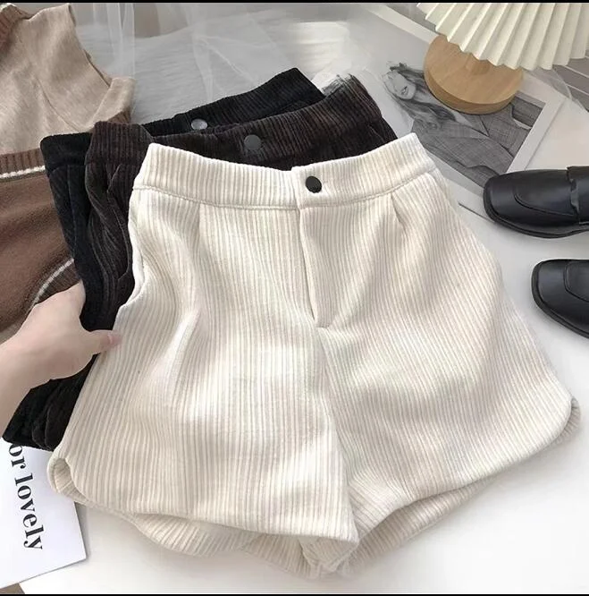 High Waist Tweed ort Pants Women's Casual Wear Autumn Winter New Sle Outerwear Boot Pants Wide Leg Bla ort orts
High Waist Tweed ort Pants Women's Casual Wear Autumn Winter New Sle Outerwear Boot Pants Wide Leg Bla ort orts