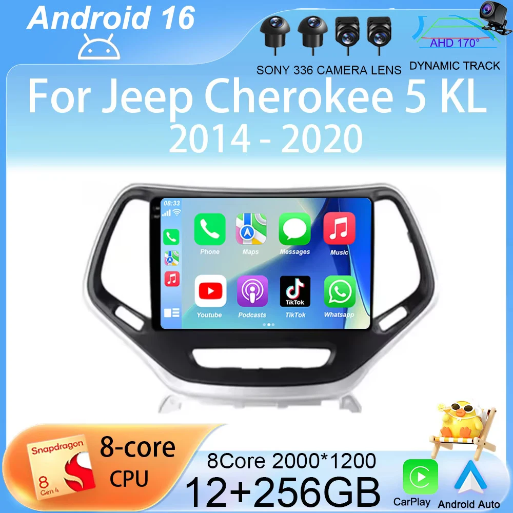 Автомагнитола Android 16 для Jeep Cherokee 5 KL 2014-2020: мультимедийный видеоплеер, GPS, DSP, Bluetooth, без 2DIN, CarPlay
Автомагнитола Android 16 для Jeep Cherokee 5 KL 2014-2020: мультимедийный видеоплеер, GPS, DSP, Bluetooth, без 2DIN, CarPlay