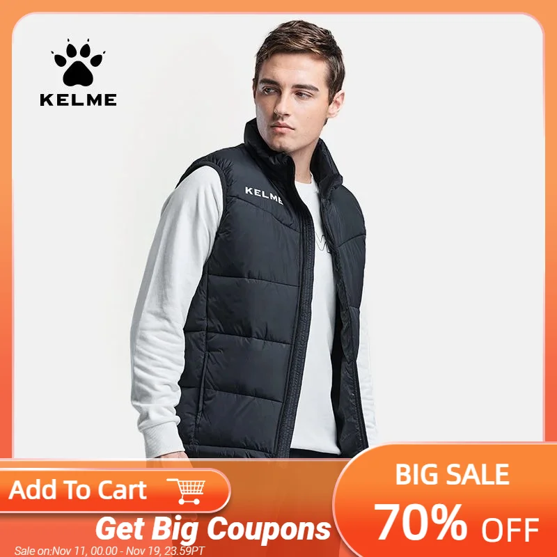 KELME мужской зимний жилет, хлопковая куртка, футбольный утепленный жилет, теплое стеганое пальто K15P022-2
KELME мужской зимний жилет, хлопковая куртка, футбольный утепленный жилет, теплое стеганое пальто K15P022-2