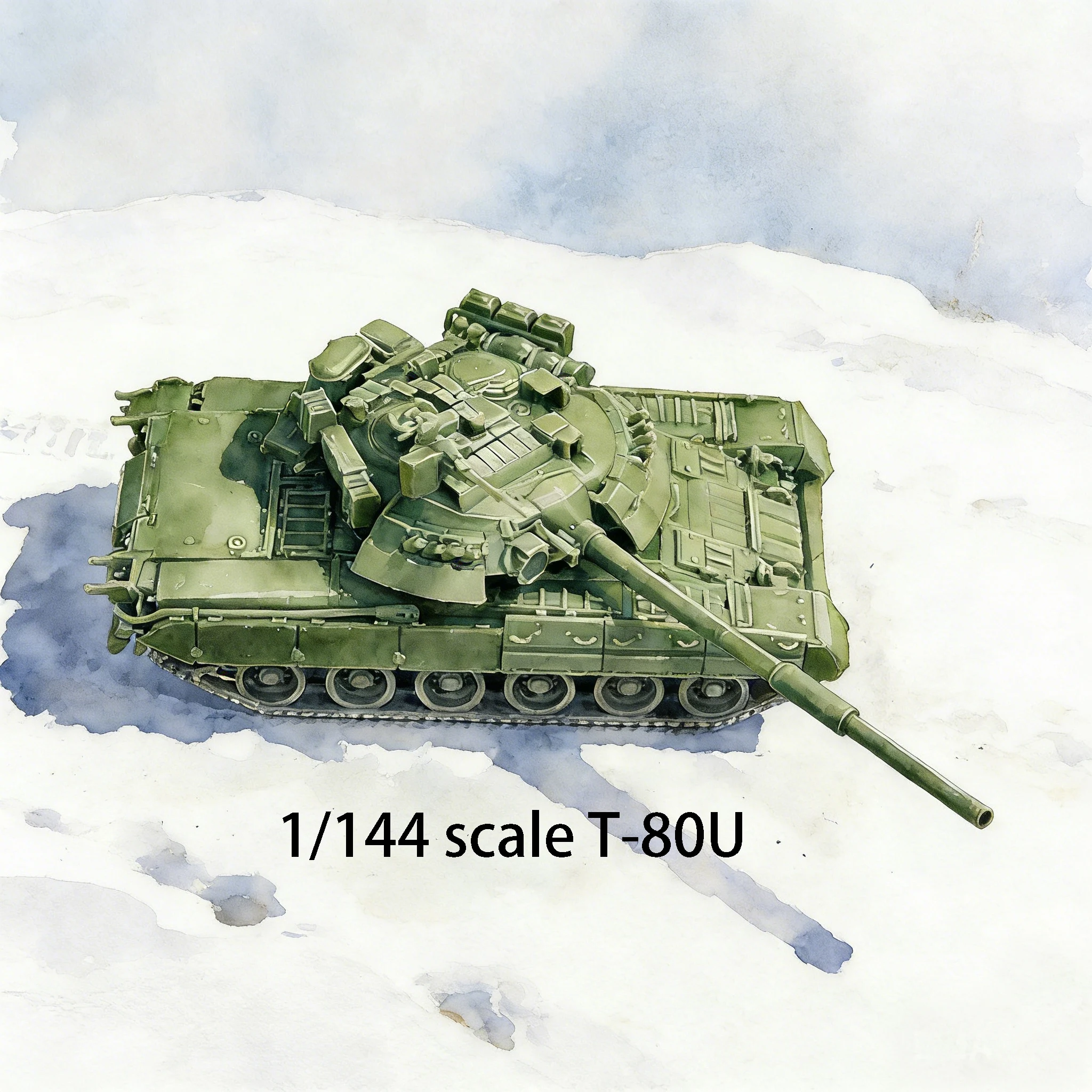 Масштабная модель танка Т-80У 1/144, настольная, неокрашенная, набор для сборки миниатюр.
Масштабная модель танка Т-80У 1/144, настольная, неокрашенная, набор для сборки миниатюр.