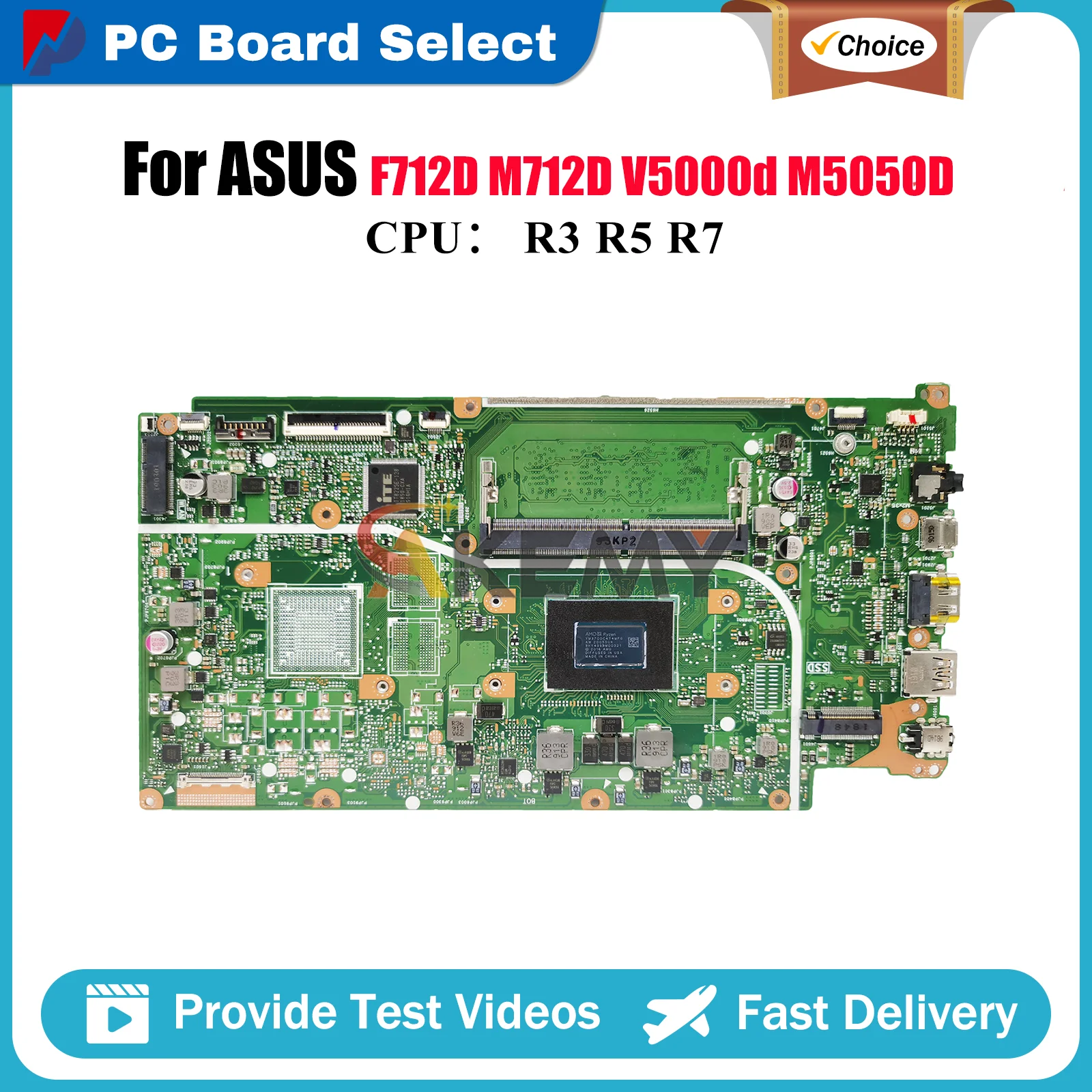 X712DA Laptop Motherboard For ASUS VivoBook X712DA M712D X712DK X712D F712D V5000d M5050D X712DAU X712DAP Mainboard R3 R5 R7 CPU
X712DA Laptop Motherboard For ASUS VivoBook X712DA M712D X712DK X712D F712D V5000d M5050D X712DAU X712DAP Mainboard R3 R5 R7 CPU