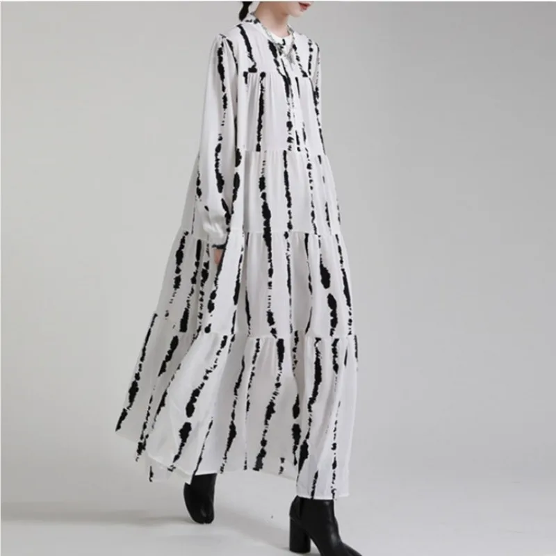 2025 Autumn and Winter New Print Stitching Plus Size Long Sleeve Temperament Dress
2025 Autumn and Winter New Print Stitching Plus Size Long Sleeve Temperament Dress