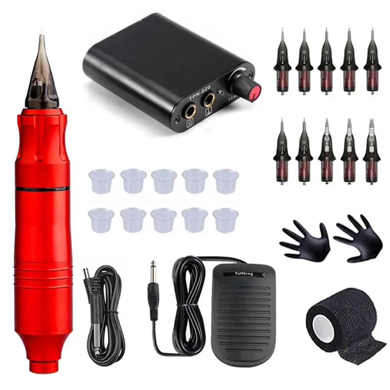 Hot Sale Tattoo Kit Complete Set Wireless Rotary Tattoo Machine Pen Kit DC Interface With Needles US Plug
Hot Sale Tattoo Kit Complete Set Wireless Rotary Tattoo Machine Pen Kit DC Interface With Needles US Plug
