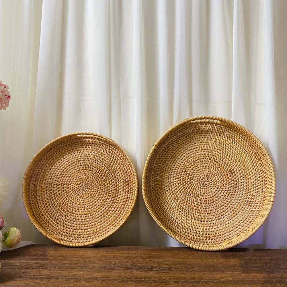 Woven Straw Fruit Basket Tray Practical Portable Storage Basket For Living Room
Woven Straw Fruit Basket Tray Practical Portable Storage Basket For Living Room
