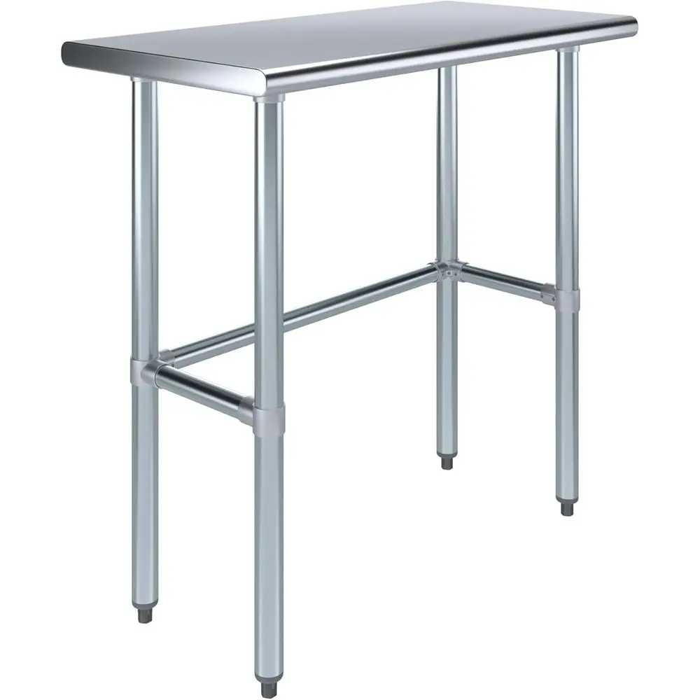 36 Stainless Steel Work Table with Open Base for Kitchen, Laundry, and Garage Use
36 Stainless Steel Work Table with Open Base for Kitchen, Laundry, and Garage Use
