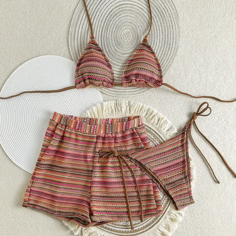 New Sexy Striped Bikinis Female Swimsuits Women 3 Piece Swimwear Beach Swim Wear Bathing Suits Brazilian Bikini Set Pool Bather
New Sexy Striped Bikinis Female Swimsuits Women 3 Piece Swimwear Beach Swim Wear Bathing Suits Brazilian Bikini Set Pool Bather