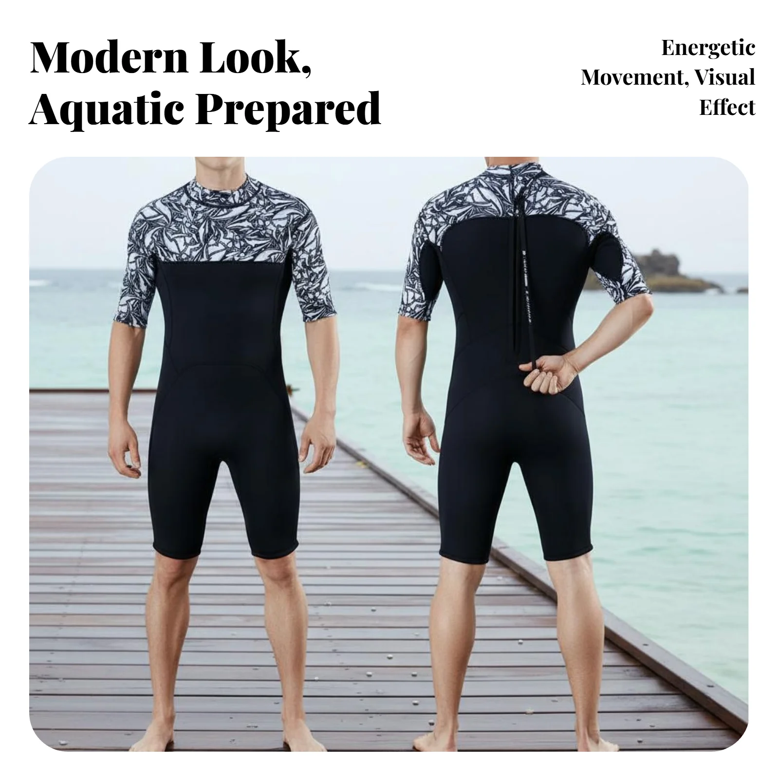 2mm men's wetsuit, UPF 50+
2mm men's wetsuit, UPF 50+