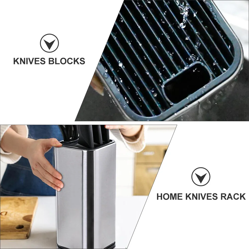 Knife Block Rack Stainless Steel Tool Holder Cutting Slicer Storage Home Knives Multi Function Clean Hygienic Kitchen
Knife Block Rack Stainless Steel Tool Holder Cutting Slicer Storage Home Knives Multi Function Clean Hygienic Kitchen