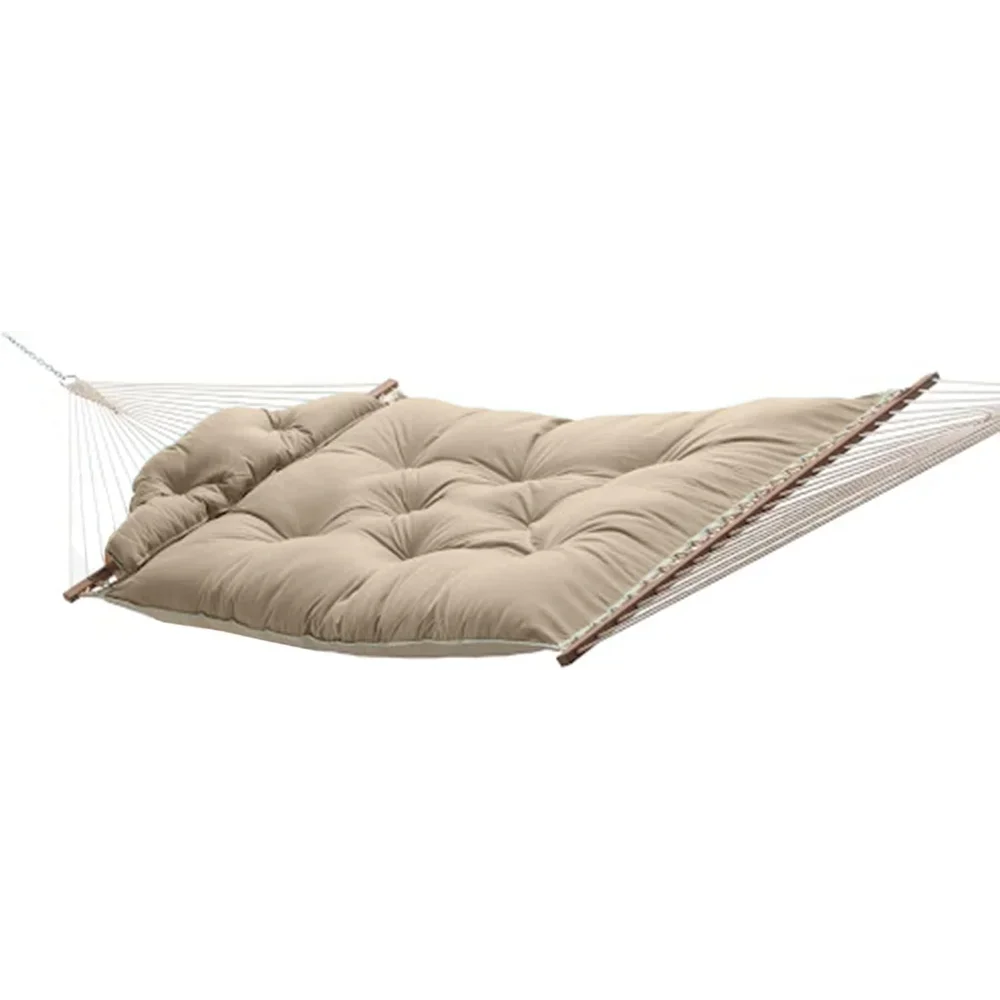 Large Cast Ash Tufted Hammock with Detachable Pillow, Free Extension Chains & Tree Hooks, Handcrafted in The USA, 450 LB
Large Cast Ash Tufted Hammock with Detachable Pillow, Free Extension Chains & Tree Hooks, Handcrafted in The USA, 450 LB