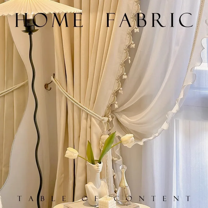 French Romantic Curtain Lace Tulle for Living Room Bedroom Vintage Thickened Blackout Cream Gentle Delicate Pearl Lace Curtains
French Romantic Curtain Lace Tulle for Living Room Bedroom Vintage Thickened Blackout Cream Gentle Delicate Pearl Lace Curtains