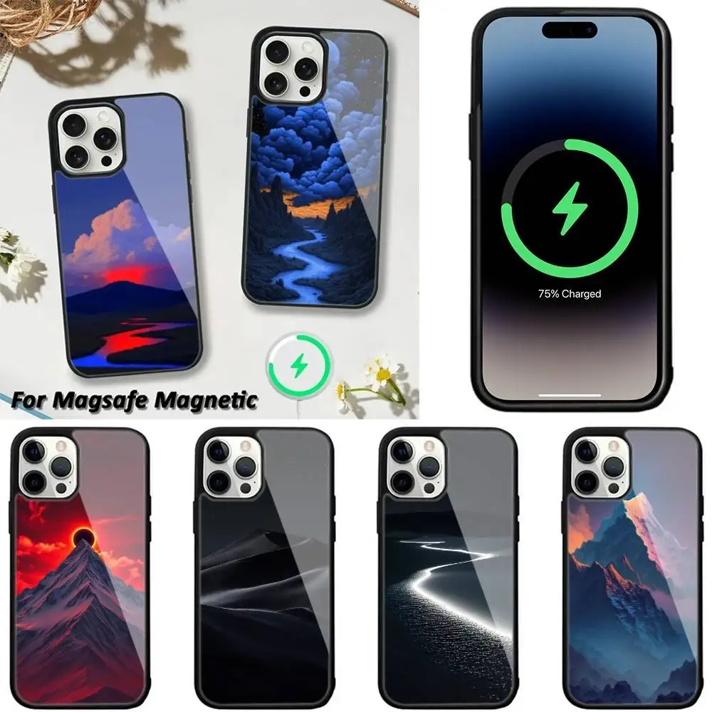 Mountain Peaks Landscape Phone Case For iPhone 16,15,14,13,12,11,Plus,Pro,Max,Mini Magsafe Magnetic Wireless Charging
Mountain Peaks Landscape Phone Case For iPhone 16,15,14,13,12,11,Plus,Pro,Max,Mini Magsafe Magnetic Wireless Charging