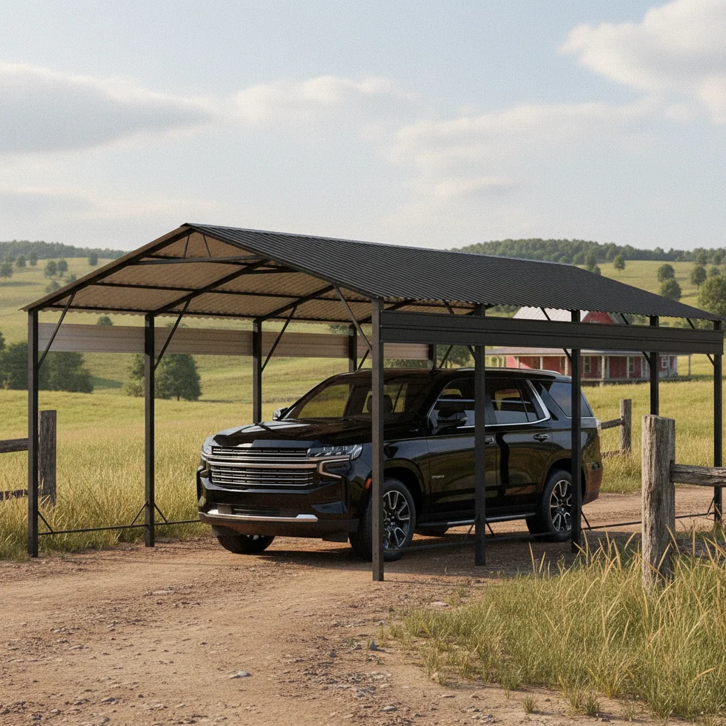 12x20 FT Metal Carport Heavy Duty Reinforced Frame Enhanced Base Outdoor Pickup SUV Boat, Custom
12x20 FT Metal Carport Heavy Duty Reinforced Frame Enhanced Base Outdoor Pickup SUV Boat, Custom