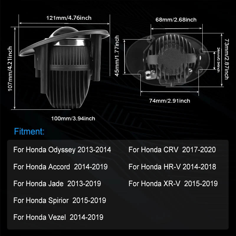 2 inch Hi-Lo Beam LED Fog Light Bi-led Projector Lens PTF Fog Lamp For Honda Accord Jade Odyssey Spirior HRV CRV Vezel 10000LM
2 inch Hi-Lo Beam LED Fog Light Bi-led Projector Lens PTF Fog Lamp For Honda Accord Jade Odyssey Spirior HRV CRV Vezel 10000LM