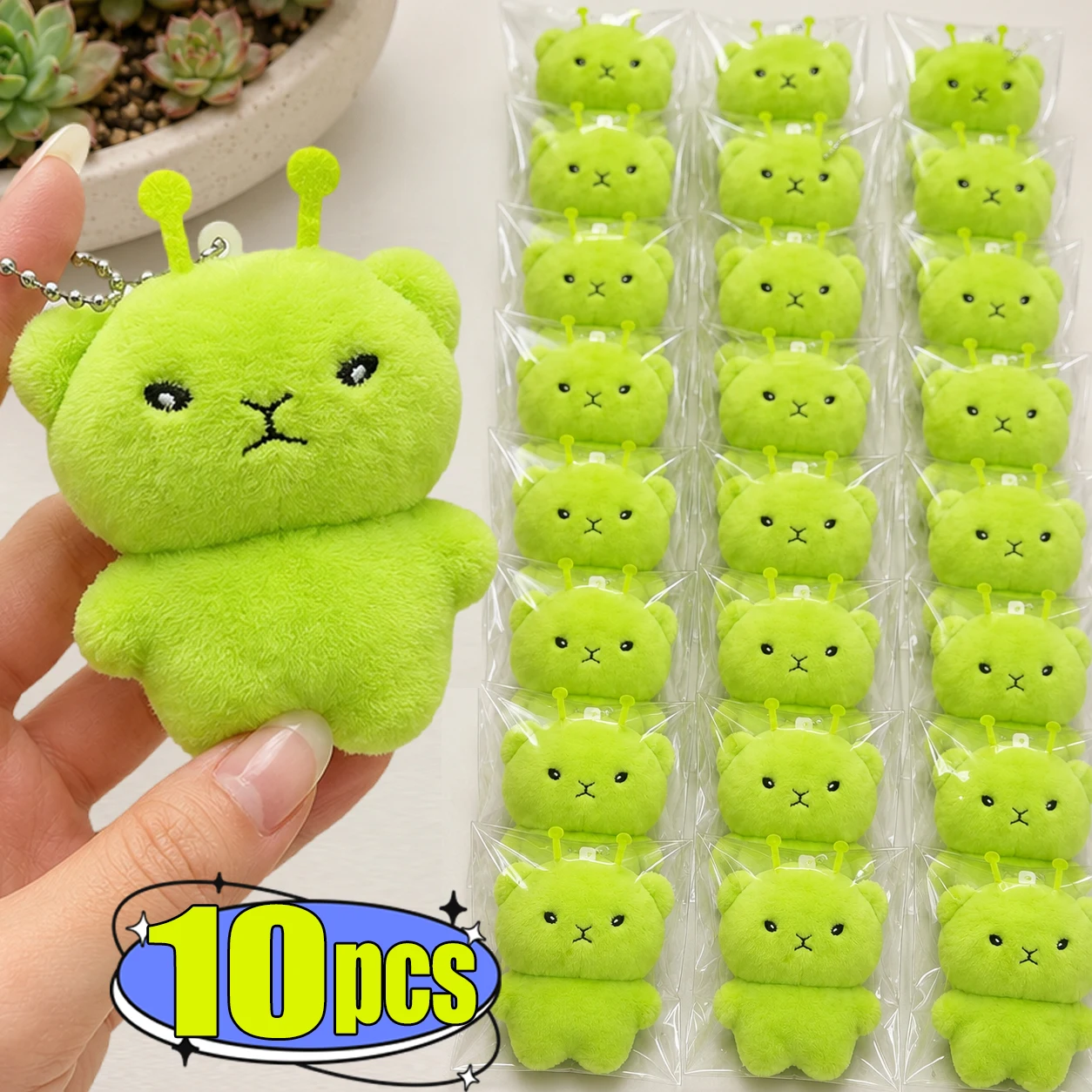 1/10Pcs Mini Alien Cat Plush Keychain Cute Kawaii Stuffed Animal Pendant Soft Cartoon Bag Charm Backpack Accessories Gifts
1/10Pcs Mini Alien Cat Plush Keychain Cute Kawaii Stuffed Animal Pendant Soft Cartoon Bag Charm Backpack Accessories Gifts