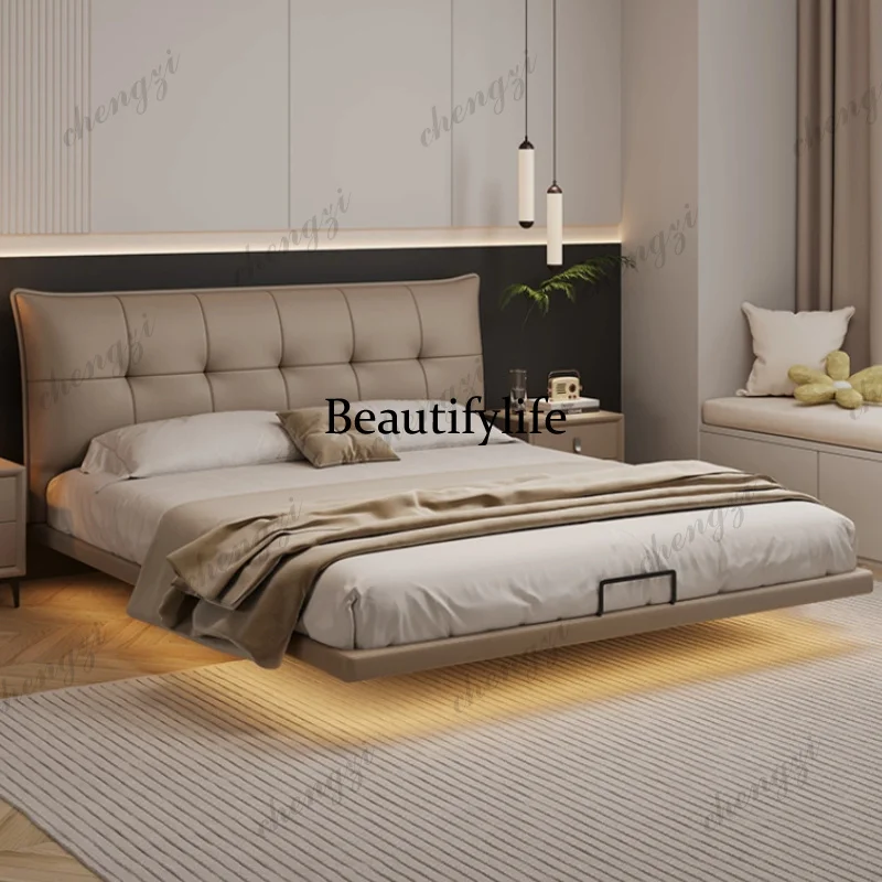Modern simple leather suspension bed with light Double bed 2 people lit 150x200 180x200 200x220 cm bedroom beds frames furniture
Modern simple leather suspension bed with light Double bed 2 people lit 150x200 180x200 200x220 cm bedroom beds frames furniture