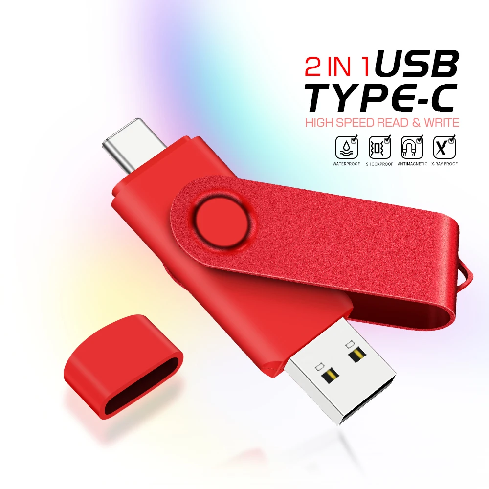 TYPE-C USB Flash Drive 128GB 2 in 1 Red Memory Stick 32GB Rotatable Pen Drive 64GB Pendrive for Mobile Phone 16GB U Disk 8GB
TYPE-C USB Flash Drive 128GB 2 in 1 Red Memory Stick 32GB Rotatable Pen Drive 64GB Pendrive for Mobile Phone 16GB U Disk 8GB