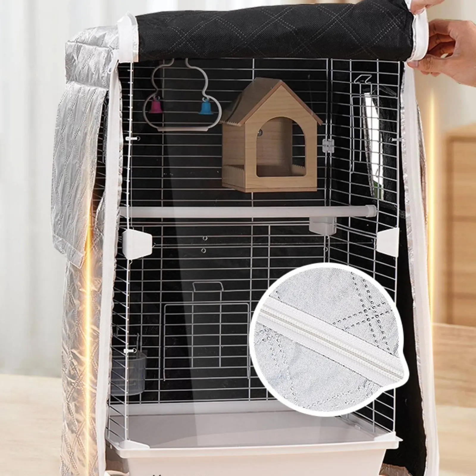 Winter Avian Enclosure Cover Shade Blocking Insulated Avian Enclosure Cover Pet Accessory Breathable Material 3-Tier
Winter Avian Enclosure Cover Shade Blocking Insulated Avian Enclosure Cover Pet Accessory Breathable Material 3-Tier