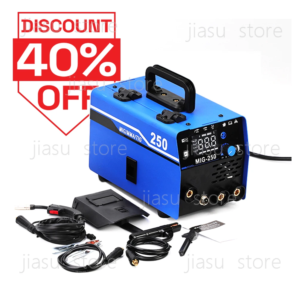 Factory Supplier 3.7KVA 120A 220V IGBT MMA TIG MIG 3in1 Welder Flux 0.8 1.0 MIG Welding Machine
Factory Supplier 3.7KVA 120A 220V IGBT MMA TIG MIG 3in1 Welder Flux 0.8 1.0 MIG Welding Machine
