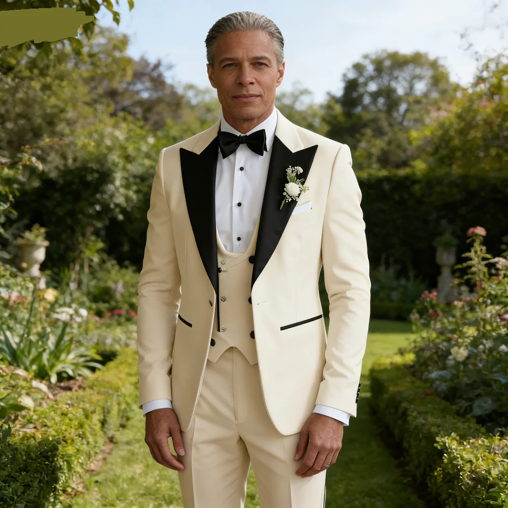 Мужской свадебный терно, приталенный однотонный повседневный пиджак из трех предметов с лацканами для курения, брюки и галстук для мужчин
Мужской свадебный терно, приталенный однотонный повседневный пиджак из трех предметов с лацканами для курения, брюки и галстук для мужчин