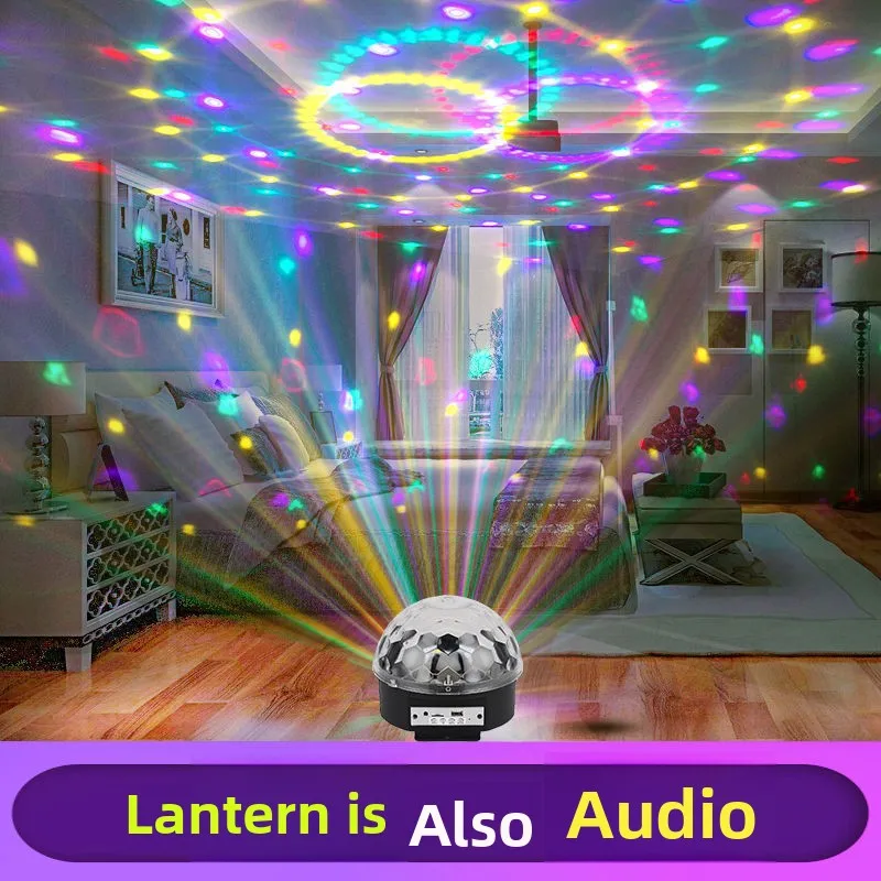 LED remote control bluetooth music crystal magic ball lantern bouncy room KTV ambient rotating stage laser light
LED remote control bluetooth music crystal magic ball lantern bouncy room KTV ambient rotating stage laser light