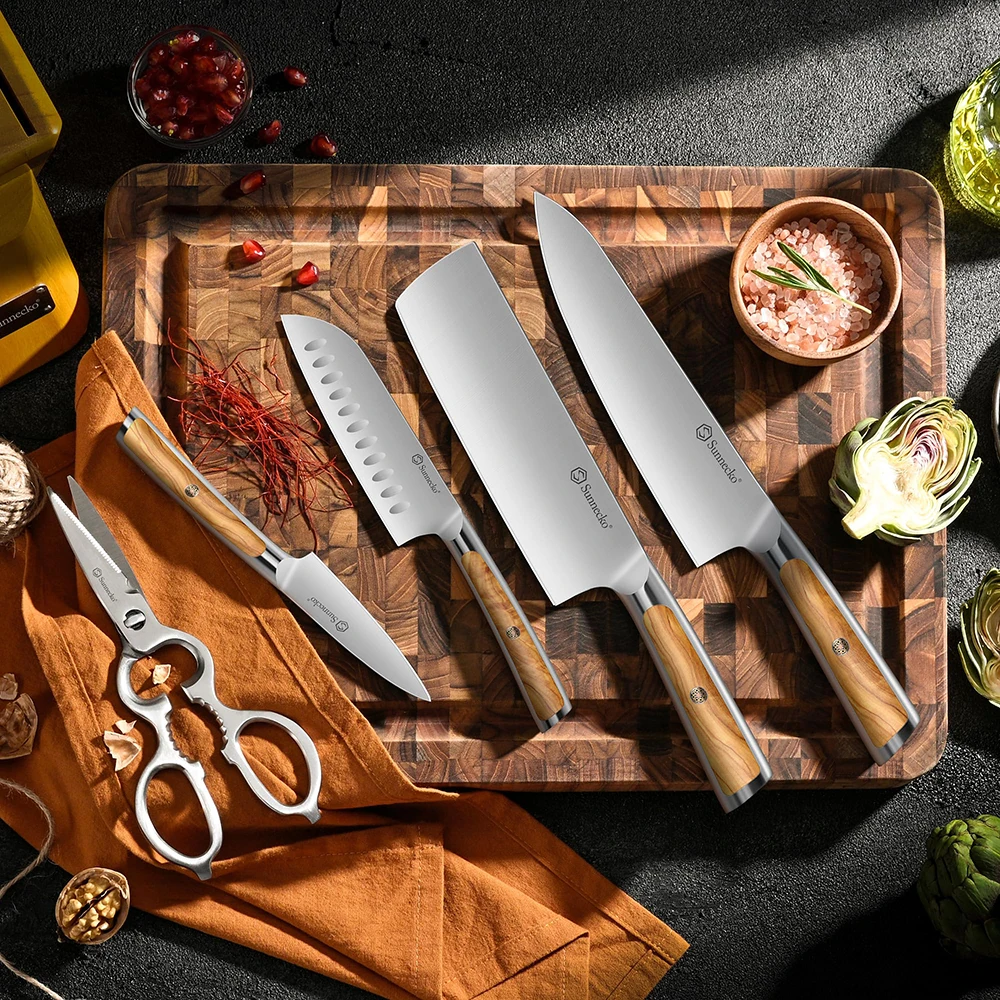 Professional Japanese Chef's Knives High Carbon 1.4116 Stainless Steel Kitchen Knife Cutting Tools HRC56+ Olive Wooden Handle
Professional Japanese Chef's Knives High Carbon 1.4116 Stainless Steel Kitchen Knife Cutting Tools HRC56+ Olive Wooden Handle