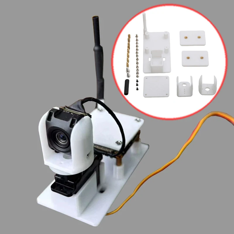 1Set For DJI O4 Air Unit Mounting Bracket FPV Single-Axis Gimbal RC Fixed-wing Aircraft 3D Printed Accessories with Fixing Base
1Set For DJI O4 Air Unit Mounting Bracket FPV Single-Axis Gimbal RC Fixed-wing Aircraft 3D Printed Accessories with Fixing Base